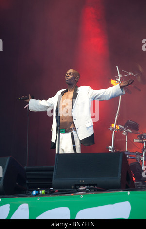 Faithless Auftritt beim Glastonbury Festival 2010 Stockfoto