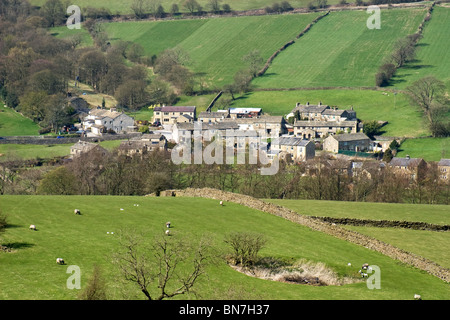 Teil des Dorfes Lothersdale, Pennines, in der Nähe von Skipton, North Yorkshire, England, UK Stockfoto