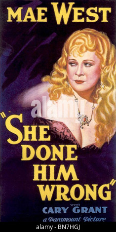 SIE TUN IHN FALSCH (1933) MAE WEST LOWELL SHERMAN (DIR) Stockfoto