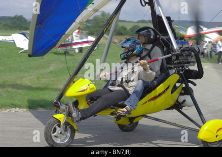 Fliegen Motorseglern Paar Stockfoto