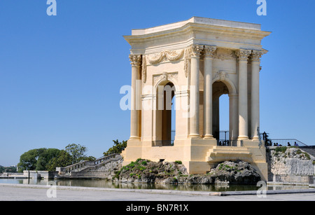 Wasserturm, Promenade du Peyrou, Montpellier Frankreich Stockfoto