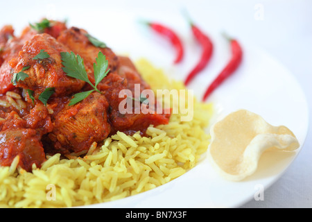 Food-Mahlzeit Curry Indisch Stockfoto