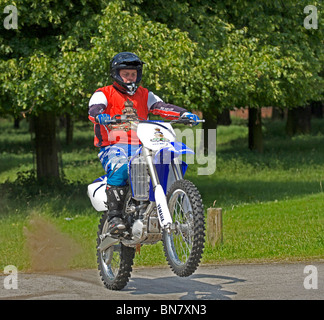 Fahrer des Motorrads Royal Artillery anzeigen Team - The Flying "Gunners" Stockfoto