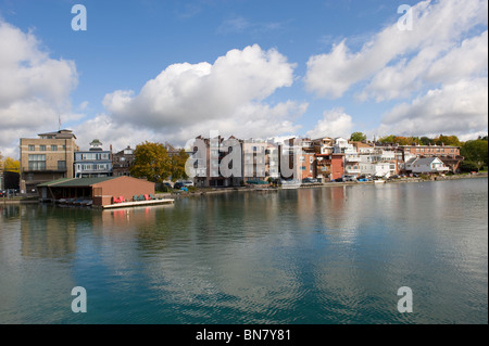 Blick auf Skaneateles New York Finger Lakes Region von Skaneateles See Stockfoto