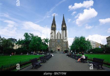 Tschechische Republik. Prag. Juni 2010. Namesti Miru Stockfoto