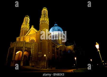 Nationale Basilika des heiligen Herzen, koekelberg Basilika, Art Deco, Stadt Brüssel, Brüssel, Region Brüssel-Hauptstadt, Belgien, Europa Stockfoto