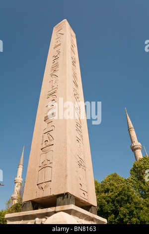 Der ägyptische Obelisk im Hippodrom, Istanbul, Türkei Stockfoto