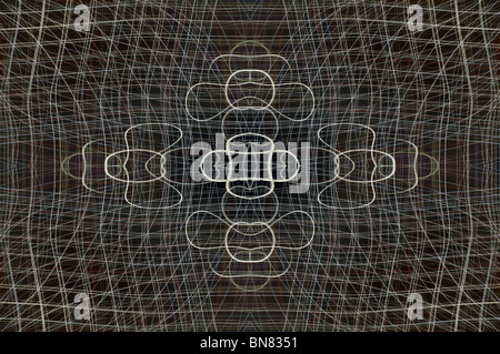 Abstrakte Wire Frame Abbildung Stockfoto