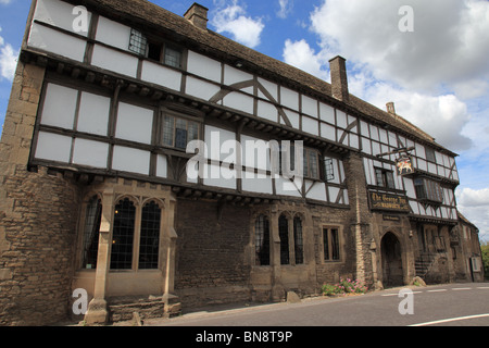 The George Inn, Norton St Philip, Somerset, England, Großbritannien Stockfoto