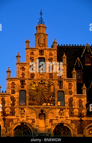 Fassade, Ravenstein Villa, Hotel Ravenstein, burgundischen Architektur, Brüssel, Region Brüssel-Hauptstadt, Belgien, Europa Stockfoto