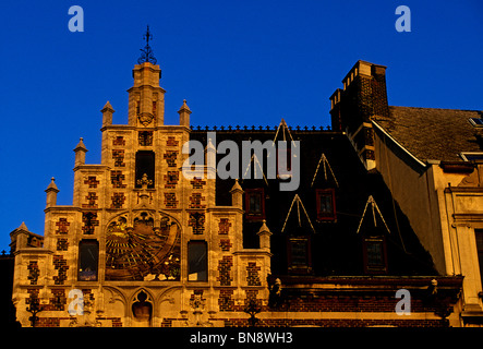 Fassade, Ravenstein Villa, Hotel Ravenstein, burgundischen Architektur, Brüssel, Region Brüssel-Hauptstadt, Belgien, Europa Stockfoto