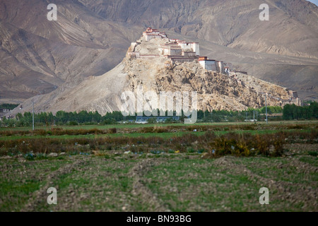 Gyantse Dzong oder Festung in Gyantse, Tibet Stockfoto