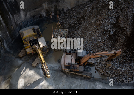 Sie nehmen Wasser Kammer Tank Bau Hongkong Stockfoto