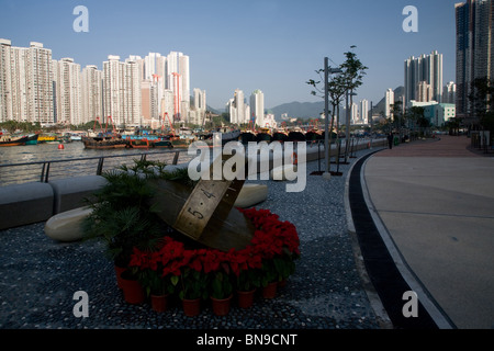 AP Lei Chau Windpark Turm Aberdeen Hongkong Stockfoto