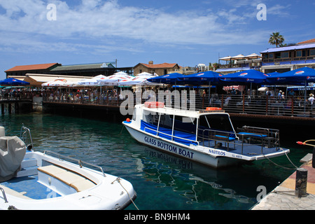 Latchi Harbour und Restaurants Zypern EU Europäische Union Europa Stockfoto