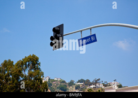 Sunset Boulevard in Los Angeles, Kalifornien Stockfoto