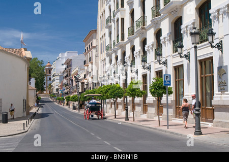 Allgemeine Ansichten von der kleinen Stadt Ronda, westliche Provinz Malaga, Andalusien, Spanien Stockfoto