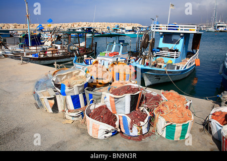 Latchi Harbour und Angeln Boote Zypern EU Europäische Union Europa Stockfoto