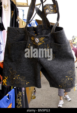 Bayerische Lederhosen Lederhose, Oktoberfest München Stockfoto