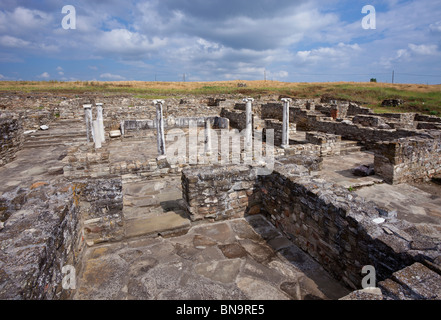 Das Haus von Peristeria in Stobi, Republik von Mazedonien. Ende 4. Jh. n. Chr.. Stockfoto