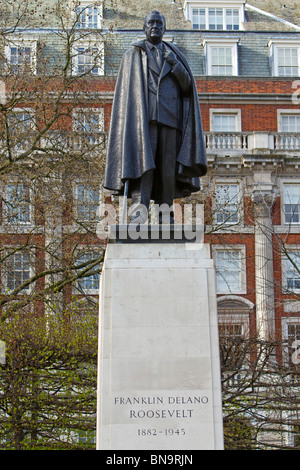 Franklin Statue, London, Montag, 12. April 2010. Stockfoto