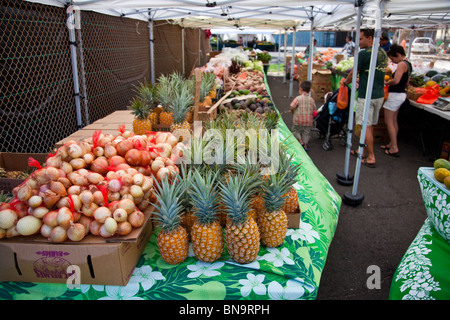 Kahului Einkaufszentrum Bauernmarkt in Lahaina, Maui, Hawaii Stockfoto