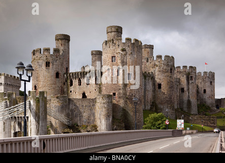 Wales, Gwynedd, Conway Castle Stockfoto