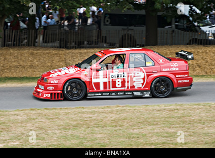 Alfa Romeo 155 V6 TI DTM Touring Rennwagen beim Goodwood Festival of Speed West Sussex England Vereinigtes Königreich UK Stockfoto