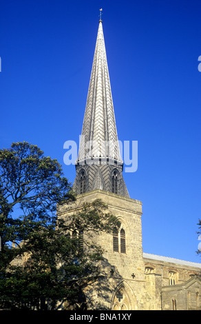 St.-Nikolaus-Kapelle, Kings Lynn, Norfolk, England englische Kirche Kirchen Turmspitze Türme Stockfoto