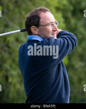 Martin O'Neill auf JP McManus pro-am-Golf-Turnier, Adare Irland 6. Juli 2010 Stockfoto