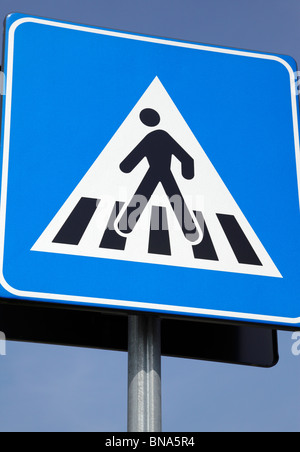 Europäische Fußgängerüberweg Zeichen auf Gran Viale Santa Maria Elisabetta Lido Insel Venedig Italien Stockfoto