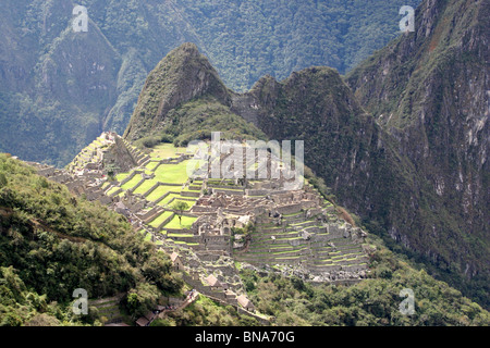 Machu Picchu, Peru, Südamerika. Stockfoto