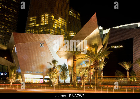 Kristalle-Einzelhandel im City Center, Las Vegas, Nevada. Stockfoto