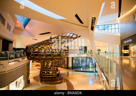 Kristalle Geschäften und Unterhaltungsmöglichkeiten, City Center, Las Vegas, Nevada. Stockfoto