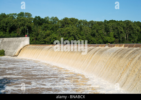 Griggs Reservoir Damm Stockfoto