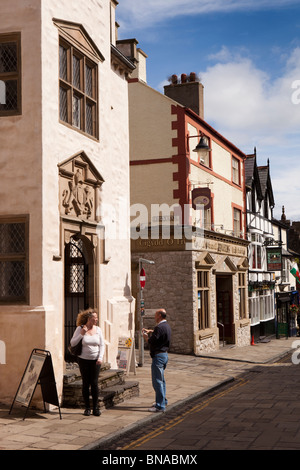 Wales, Gwynedd, Conway, High Street, Plas Mawr Stockfoto