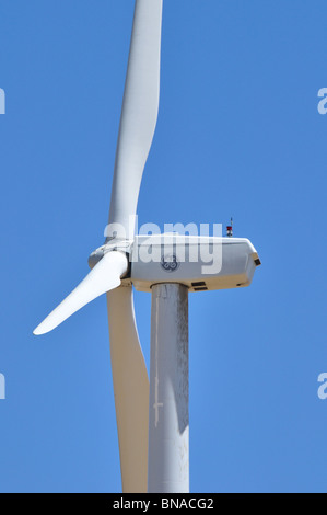 Wind-Maschinen auf den Tehachapi Pass, Mojave-Wüste, Sierra Nevada Mountains, Kalifornien Stockfoto
