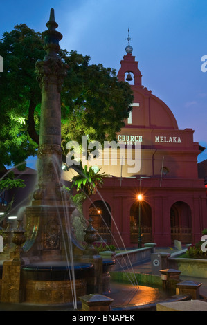 Christus Kirche Stadtplatz Malacca Melaka Malaysia Stockfoto