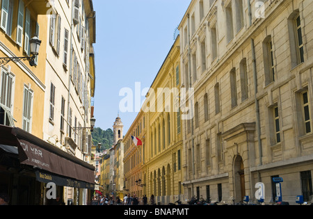 Rue De La Präfektur, Altstadt, Vieulle Ville, Nizza, Frankreich Stockfoto