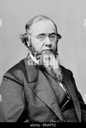 Porträt-Foto-c1860s der Edwin M Stanton (1814-1869) - US Minister fuer Krieg unter Präsidenten Abraham Lincoln + Andrew Johnson. Stockfoto