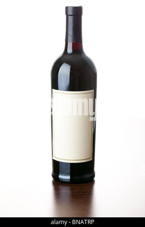 Flasche Rotwein Stockfoto