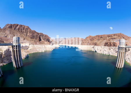 Lake Mead hinter Hoover Dam Stockfoto