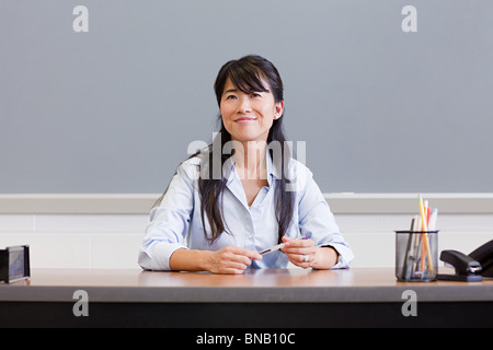 Porträt von High-School-Lehrer Stockfoto