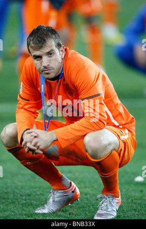 RAFAEL VAN DER VAART Niederlande V Spanien Fußball Stadt JOHANNESBURG Südafrika 11. Juli 2010 Stockfoto