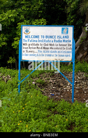 Bunce Island, Sierra Leone, Ruinen der größten britischen Slave Burgen Westafrika Stockfoto