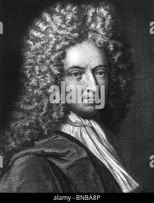 DANIEL DEFOE (1660-1731) englische Schriftsteller und Abenteurer Autor von Robinson Crusoe Stockfoto