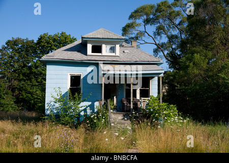 Freie und Ausgebrannten Wohnung Detroit Michigan USA Stockfoto