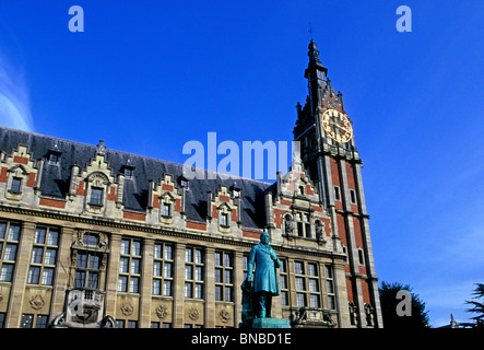 Statue von Pierre Theodore Verhaegen, freie Universität Brüssel, Stadt der Region Brüssel-Hauptstadt, Belgien, Brüssel, Europa Stockfoto