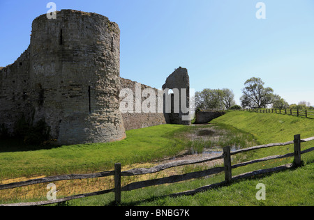 3162. Pevensey Castle, East Sussex, UK Stockfoto