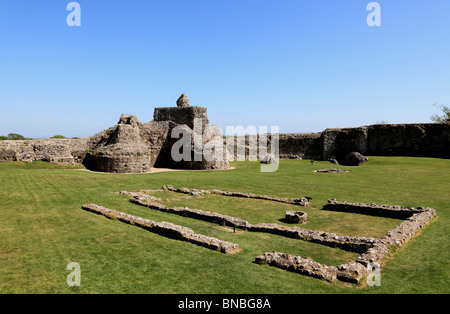 3166. Pevensey Castle, East Sussex, UK Stockfoto